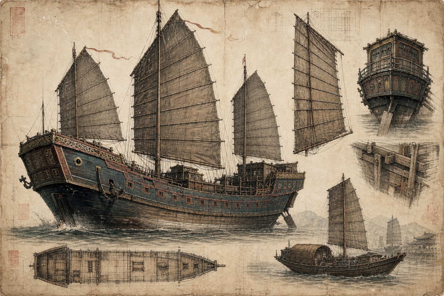AI-assisted nautical production-design studies for Hidden Tide